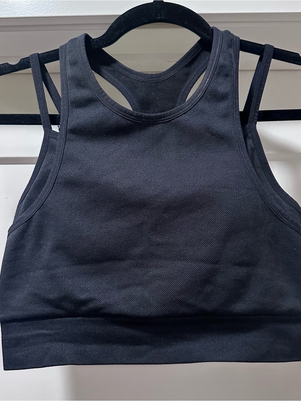 JoyLab Black Racerback Crop Sports Bra Top